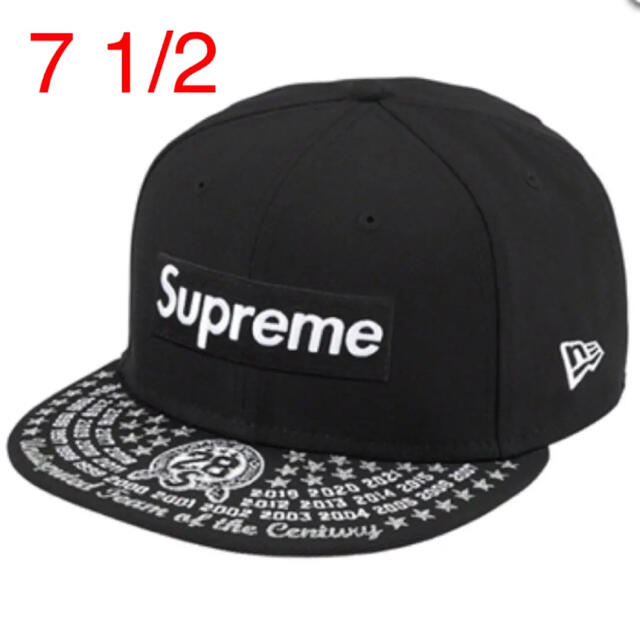 Supreme Undisputed Box Logo New Era 黒 Lキャップ