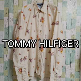 トミーヒルフィガー(TOMMY HILFIGER)のTOMMY HILFIGER トミーヒルフィガー 刺繍 花柄 シャツ Lサイズ(シャツ)