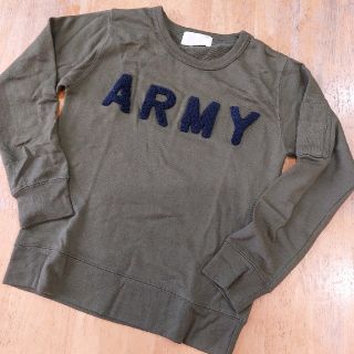 グリーントマト(GREEN TOMATO)の【140㎝】ARMY★ﾄﾚｰﾅｰ★ｶｰｷ(Tシャツ/カットソー)