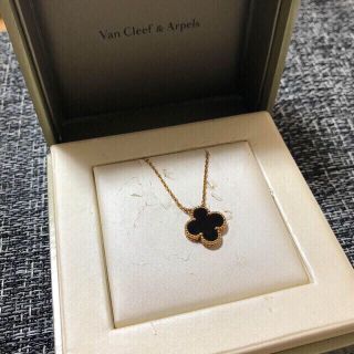 ヴァンクリーフアンドアーペル(Van Cleef & Arpels)のVanCleefArpels ヴィンテージアルハンブラ　オニキス ネックレス(ネックレス)