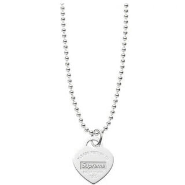 Supreme Tiffany & Co. Heart Tag Pendantアクセサリー