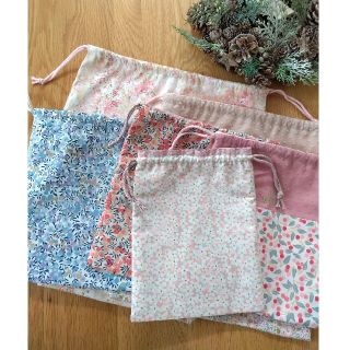 みーちゃん様専用＊LIBERTY＊ミシェル＊お着替え袋＊巾着(外出用品)