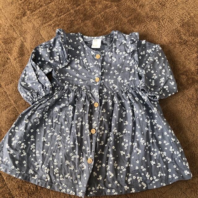 H&M(エイチアンドエム)のH&M 小花柄ワンピース キッズ/ベビー/マタニティのベビー服(~85cm)(ワンピース)の商品写真