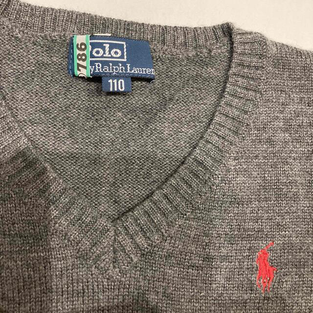 POLO RALPH LAUREN(ポロラルフローレン)の美品❗️POLO by Ralph Lauren男児ニットセーター キッズ/ベビー/マタニティのキッズ服男の子用(90cm~)(ニット)の商品写真