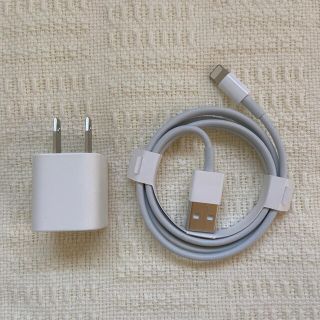 アイフォーン(iPhone)のApple iPhone 純正 充電器 ケーブル(バッテリー/充電器)