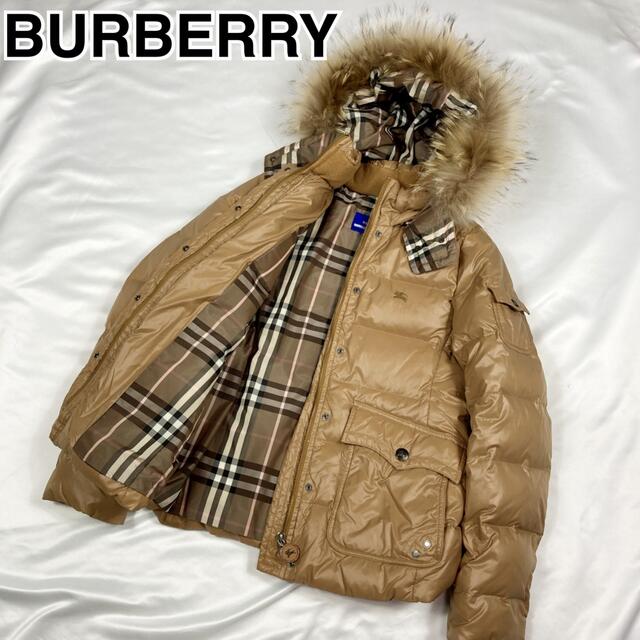 美品 BURBERRY BLUE LABEL ダウン ジャケット ノバチェック 買得 49.0%割引