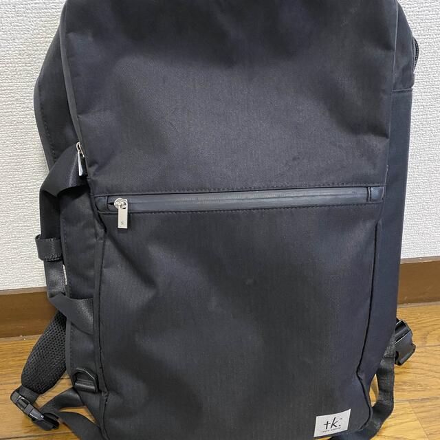 TAKEO KIKUCHI(タケオキクチ)のtk.TAKEO KIKUCHI 撥水3wayバックパック ブラック メンズのバッグ(バッグパック/リュック)の商品写真