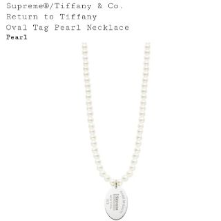 シュプリーム(Supreme)のsupreme Tiffany Oval Tag Pearl Necklace (ネックレス)