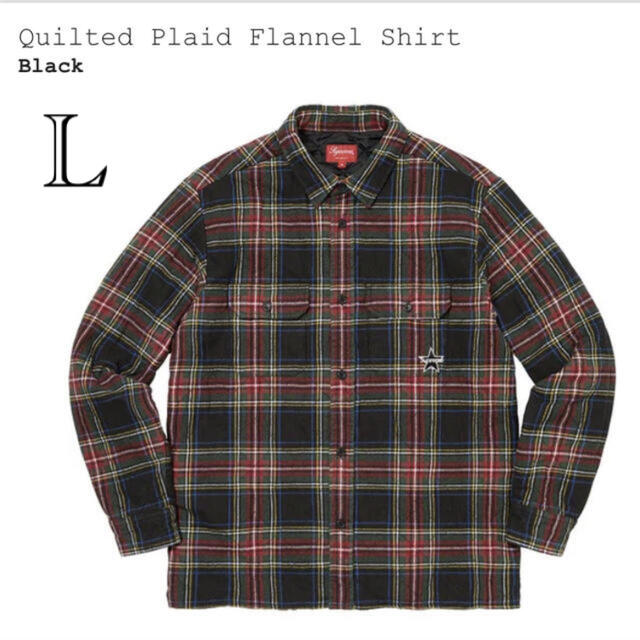 Supreme Quilted Plaid Flannel Shirt  L