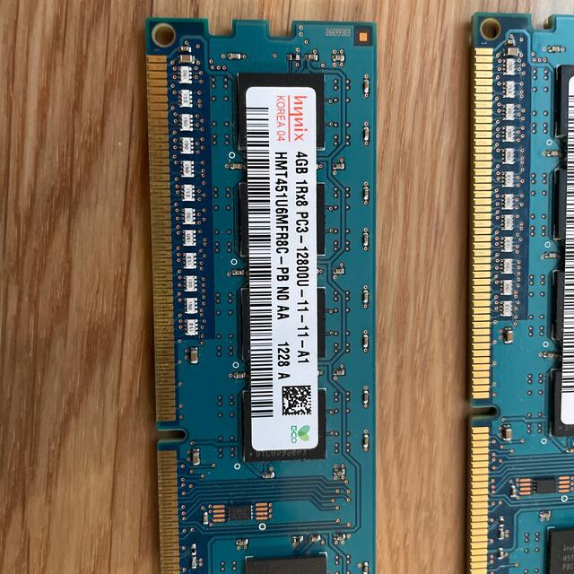 SK Hynix デスクトップメモリ 4GB 2個 2