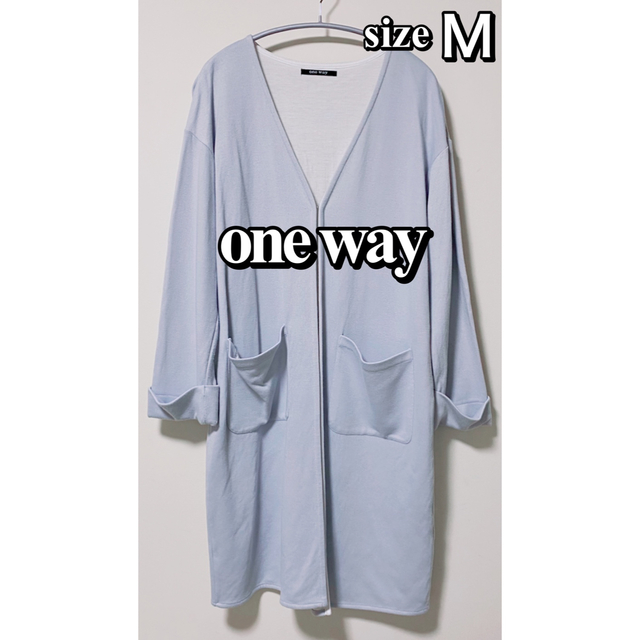 one*way(ワンウェイ)のワンウェイ☆one way☆アウター☆ロングカーディガン☆コーディガン☆Ｍサイズ レディースのジャケット/アウター(ロングコート)の商品写真