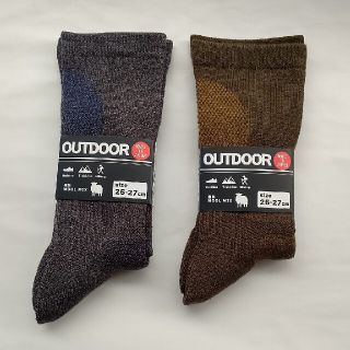 アウトドア(OUTDOOR)の【日本製新品2足】メンズ 抗菌防臭加工 25-27cm トレッキングソックス(ソックス)