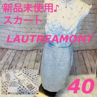 ロートレアモン(LAUTREAMONT)の【新品未使用】タグ付き♪ LAUTREAMONT BLACK 40  日本製(ひざ丈スカート)