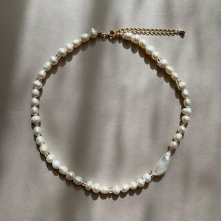 ビューティアンドユースユナイテッドアローズ(BEAUTY&YOUTH UNITED ARROWS)のoriginal beads necklace114 淡水パール チョーカー(ネックレス)