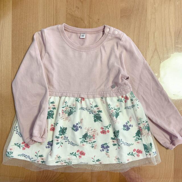 薄手のトレーナー　100 キッズ/ベビー/マタニティのキッズ服女の子用(90cm~)(Tシャツ/カットソー)の商品写真