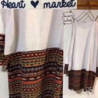 ハートマーケット(Heart Market)のハートマーケット ★②⑦⑥③ 切り替え sm2 フィリル チチカカ ナネア so(ミニワンピース)