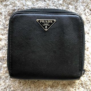 プラダ(PRADA)のPRADA プラダ ラウンドファスナー 二つ折り財布 送料込(財布)