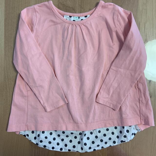 長袖Tシャツ　100 キッズ/ベビー/マタニティのキッズ服女の子用(90cm~)(Tシャツ/カットソー)の商品写真