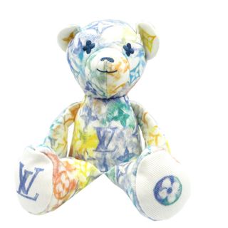 ルイヴィトン(LOUIS VUITTON)の新品同様 ルイヴィトン モノグラム ドゥドゥ ルイ GI0502 ぬいぐるみ オーガニックコットン ブルー LV 0209【中古】LOUIS VUITTON(ぬいぐるみ)