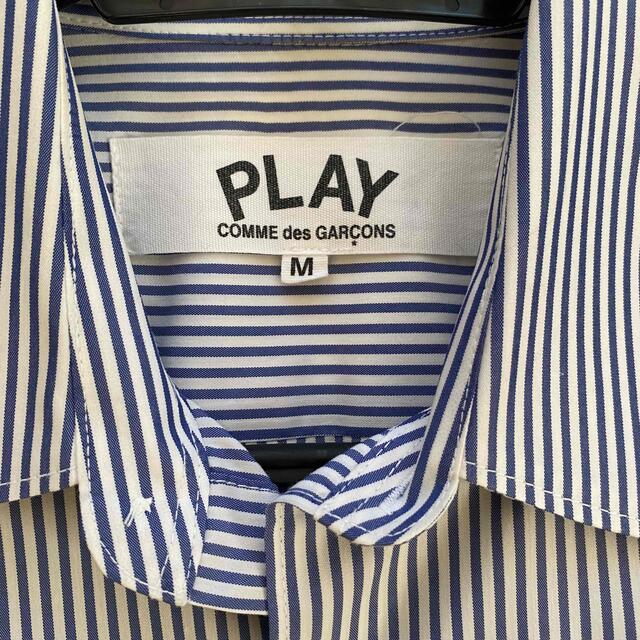 COMME PLAY 黒ハートストライプシャツ の通販 by ほし｜コムデギャルソンならラクマ des GARCONS - コムデギャルソン 好評大人気