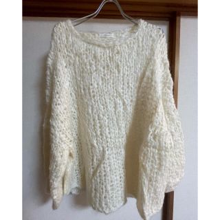 Plage 完売plageAWハンドニット ジャンボタム生成