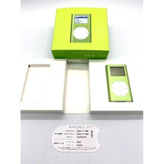 アイポッド(iPod)のApple　ipod mini P9964J 4GB Green　第2世代(ポータブルプレーヤー)