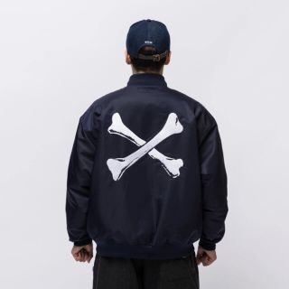 ダブルタップス(W)taps)のおまけ付★BLK★M★WTAPS★TEAM/JACKET/NYLON.TWILL(スタジャン)