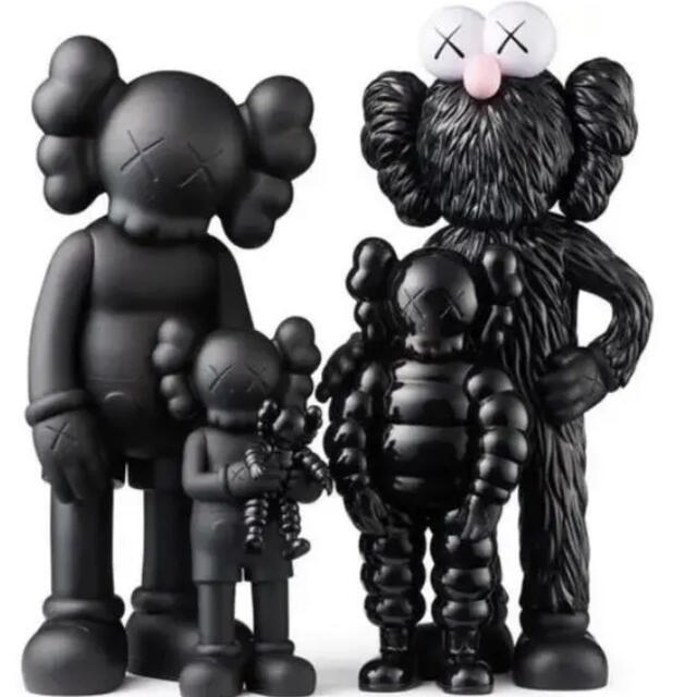 1000%Kaws Family Black カウズ ファミリー ブラック