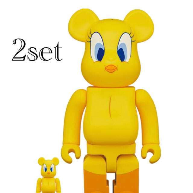 2set BE@RBRICK TWEETY 100％ & 400％エンタメ/ホビー