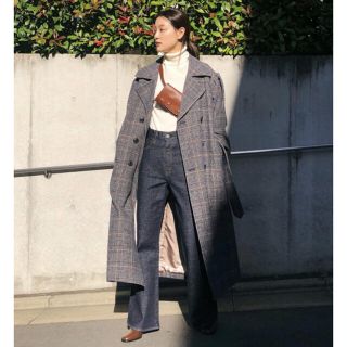 マウジー(moussy)のmoussy  PUFF SLEEVE WOOL TRENCH COAT(ロングコート)