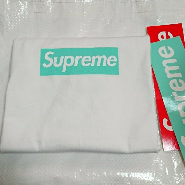 Supreme×Tiffany＆Co Box Logo TeeTシャツ/カットソー(半袖/袖なし)