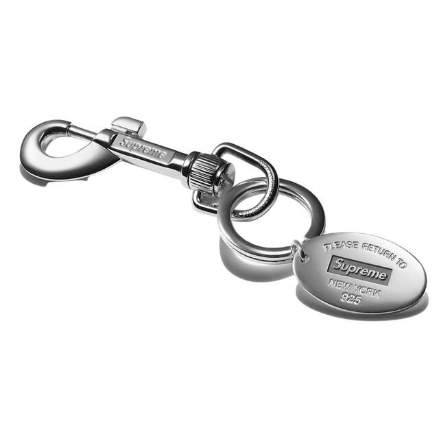 supreme tiffany&Co Oval Tag Keyring