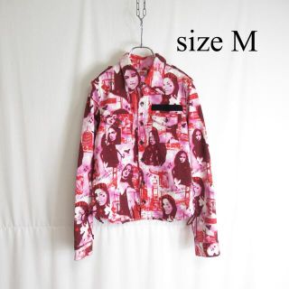 ヒステリックグラマー(HYSTERIC GLAMOUR)のUSED モード アート デザイン デニム ジャケット ジージャン Mサイズ(Gジャン/デニムジャケット)