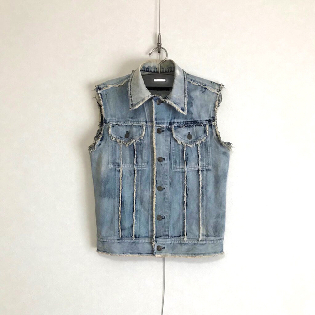 SHELLAC(シェラック)の00s SHELLAC denim vest size44 メンズのトップス(ベスト)の商品写真