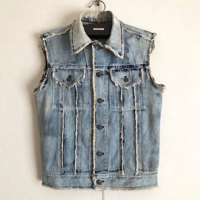 SHELLAC(シェラック)の00s SHELLAC denim vest size44 メンズのトップス(ベスト)の商品写真