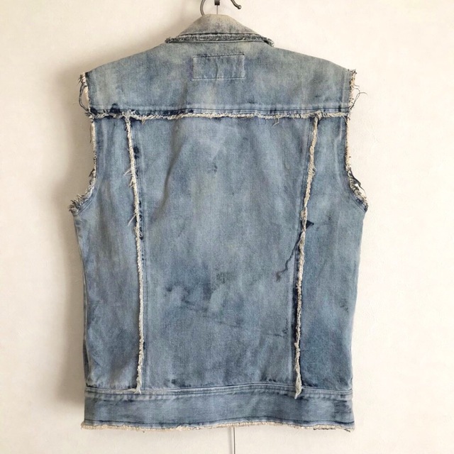 SHELLAC(シェラック)の00s SHELLAC denim vest size44 メンズのトップス(ベスト)の商品写真