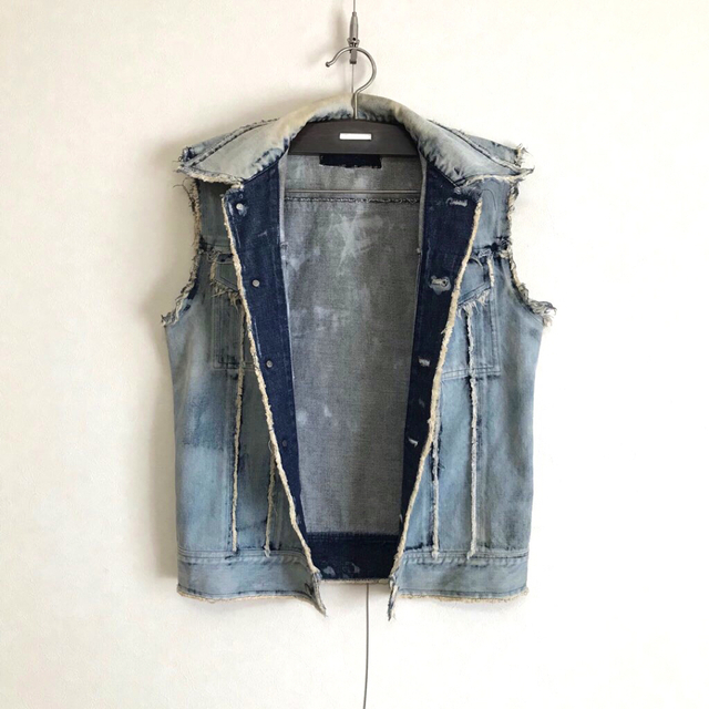 SHELLAC(シェラック)の00s SHELLAC denim vest size44 メンズのトップス(ベスト)の商品写真