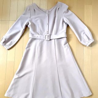 プロポーションボディドレッシング(PROPORTION BODY DRESSING)の【美品 プロポーションボディドレッシング ひざ丈ワンピース ピンク サイズ3】(ひざ丈ワンピース)