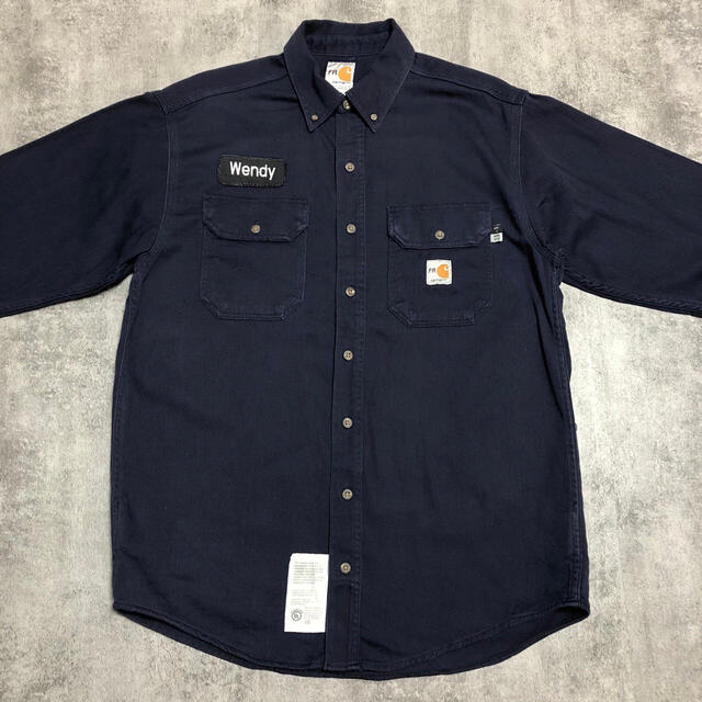 carhartt(カーハート)の【ujiuji〜様専用】FRカーハート☆ロゴワッペン入ダブルポケットワークシャツ メンズのトップス(シャツ)の商品写真