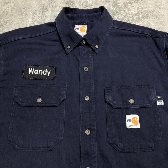 carhartt(カーハート)の【ujiuji〜様専用】FRカーハート☆ロゴワッペン入ダブルポケットワークシャツ メンズのトップス(シャツ)の商品写真