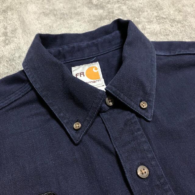 carhartt(カーハート)の【ujiuji〜様専用】FRカーハート☆ロゴワッペン入ダブルポケットワークシャツ メンズのトップス(シャツ)の商品写真