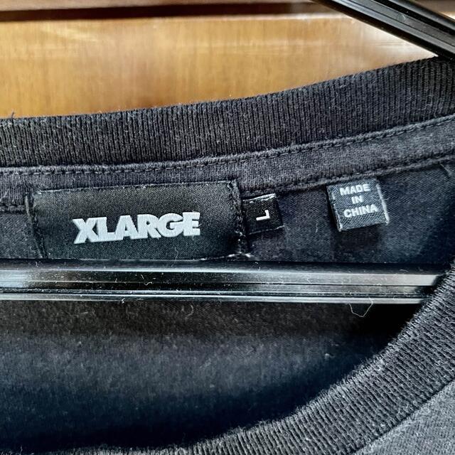 XLARGE(エクストララージ)のXLARGEエスクトララージ　バッグデザインロンT ストリート　L ブラック メンズのトップス(Tシャツ/カットソー(七分/長袖))の商品写真