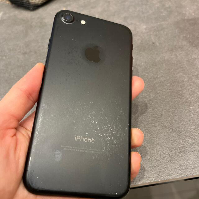 iPhone7Jet Black128GB,simフリー難あり