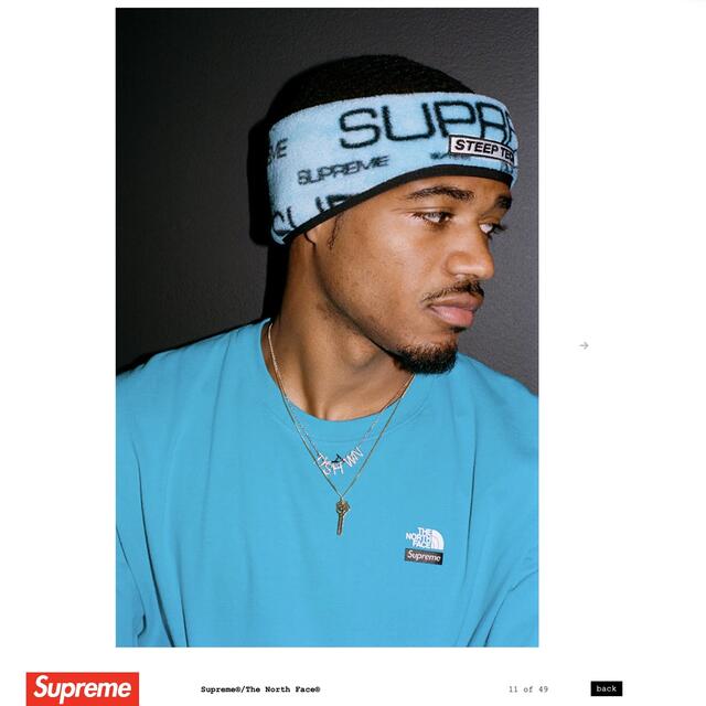 Supreme THE NORTH FACE headband ヘアバンド