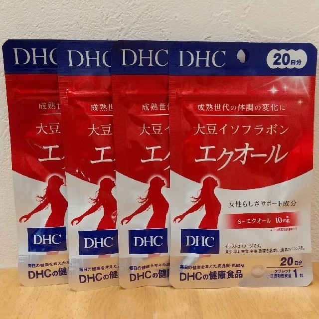 DHC 大豆イソフラボン エクオール 20日分×4袋