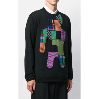 コムデギャルソン(COMME des GARCONS)のコムデギャルソンシャツ　パッチワークニット(ニット/セーター)