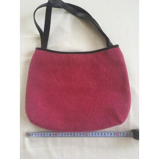 ソニアリキエル(SONIA RYKIEL)の【SONIA RYKIEL】ピンク　フェルトバッグ(ハンドバッグ)