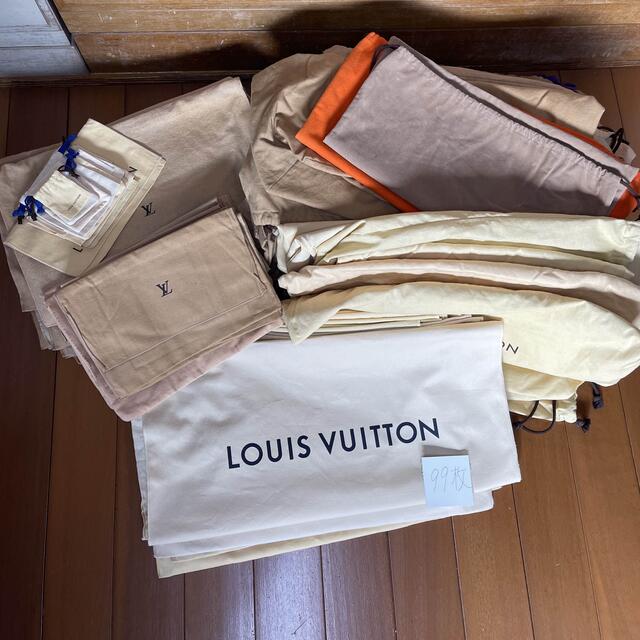 ルイヴィトン保存袋97枚 エルメス保存袋2枚