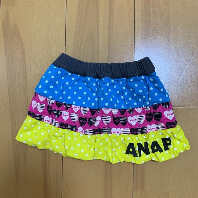 ANAP Kids(アナップキッズ)のアナップキッズ　スカート　リバーシブル キッズ/ベビー/マタニティのキッズ服女の子用(90cm~)(スカート)の商品写真