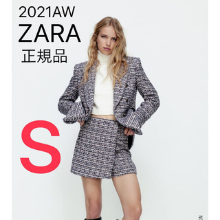 ザラ(ZARA)の【完売/新品】ZARA  テクスチャー スコート　S(ショートパンツ)
